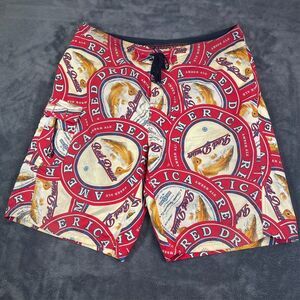 Columbia PFG Red Drum Amber Ale Board Shorts Hawaiian 36